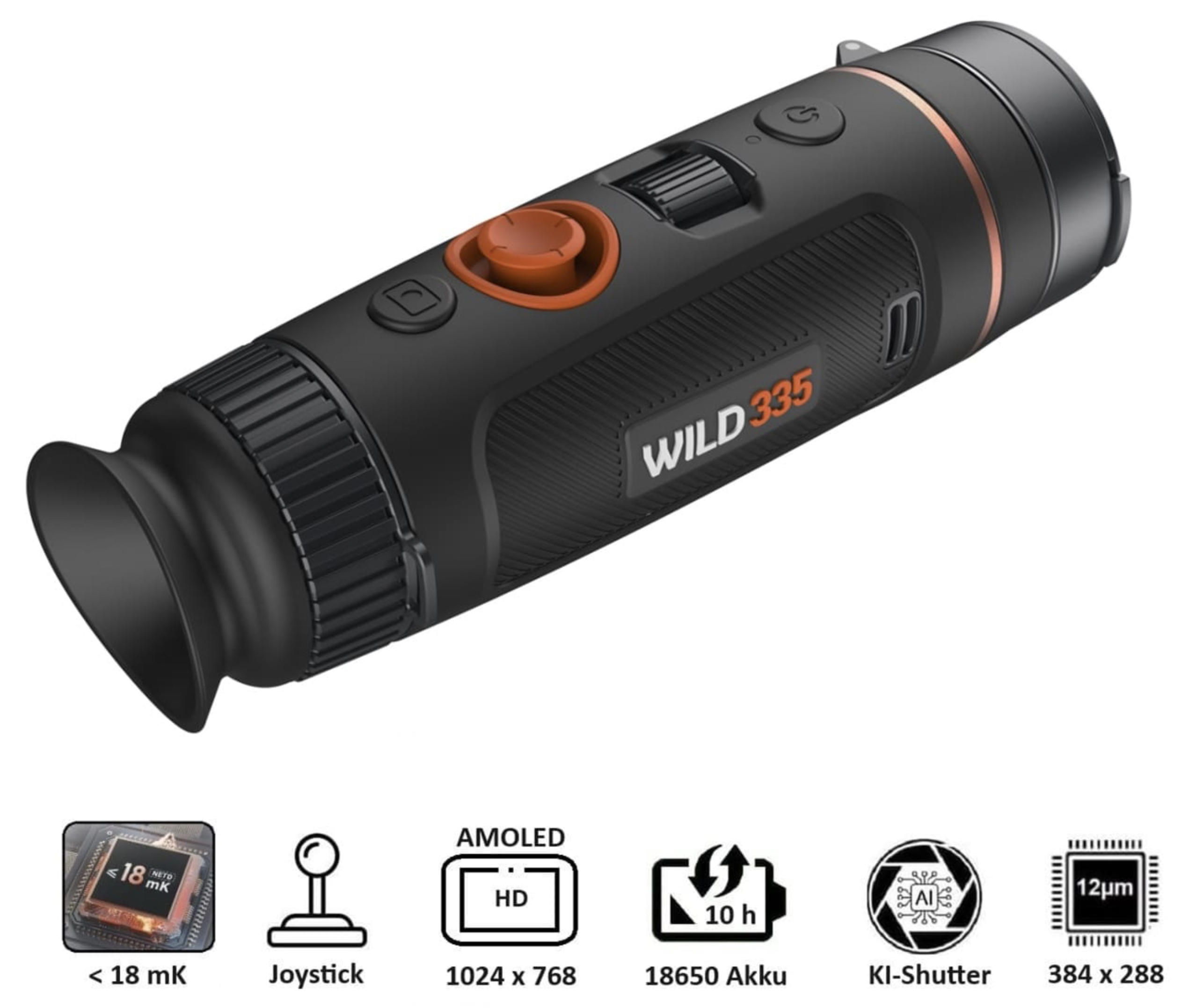 ThermTec WILD 335 35mm Linse 18 mk 384x288 Wärmebildkamera